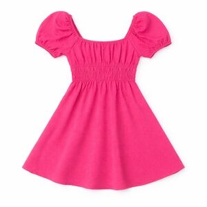 Alter’d State Hot Pink Swiss Dot Puff Sleeve Mini Dress
